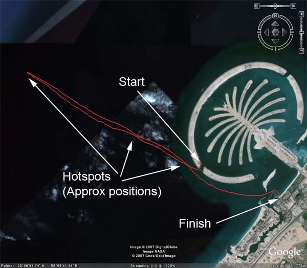 Dubai Shamaal 2007 Course Map
